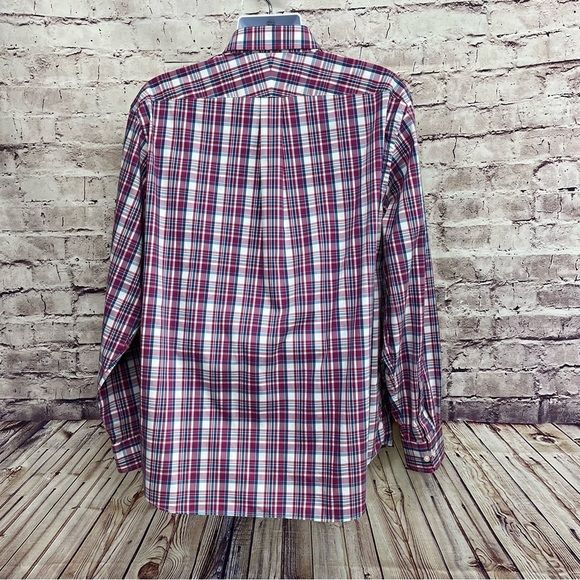 Lands End Check Tradition Fit Button Long Sleeve Shirt - Picture 5 of 8